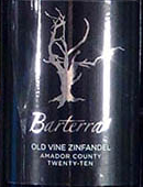 巴特拉老藤仙粉黛干紅葡萄酒(Barterra Old Vine Zinfandel, California, USA)