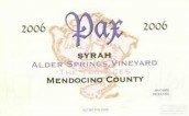 Donelan Pax The Terraces Alder Springs Vineyard Syrah, Mendocino County, USA