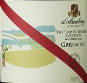 黛倫堡酒莊布萊維特泉歌海娜紅葡萄酒(d'Arenberg The Blewitt Springs Grenache, McLaren Vale, Australia)