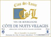 圣路易夜丘紅葡萄酒(Clos St Louis Cote de Nuits Villages Rouge, Burgundy, France)