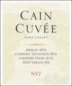 凯恩特酿红葡萄酒(Cain Wines Cain Cuvee, Napa Valley, USA)