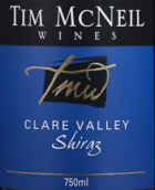 蒂姆·麥克內(nèi)爾克萊爾谷西拉干紅葡萄酒(Tim McNeil Clare Valley Shiraz, Clare Valley, Australia)