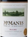 麥馬尼斯家族馬爾貝克干紅葡萄酒(McManis Family Vineyards Malbec, California, USA)