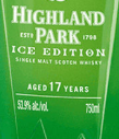 高原騎士冰版17年蘇格蘭單一麥芽威士忌(Highland Park Ice Edition Aged 17 Years Single Malt Scotch Whisky, Orkney, UK)