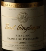 保羅琴格林波西貝格雷司令干白葡萄酒(Domaine Paul Ginglinger Riesling Pfersigberg, Alsace Grand Cru, France)