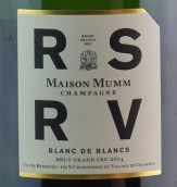 瑪姆納帕酒莊RSRV白中白極干型香檳(Maison Mumm RSRV Blanc de Blancs Brut, Champagne, France)