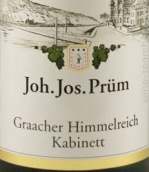 普朗酒莊格拉齊仙境園珍藏白葡萄酒(Joh. Jos. Prum Graacher Himmelreich Kabinett, Mosel, Germany)