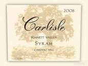 卡爾麗絲卡迪亞克山西拉干紅葡萄酒(Carlisle Cardiac Hill Syrah, Bennett Valley, USA)