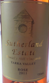 薩瑟蘭黑皮諾桃紅酒(Sutherland Estate Pinot Noir Rose, Yarra Valley, Australia)