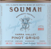 蘇馬灰皮諾干白葡萄酒(Soumah Pinot Grigio, Yarra Valley, Australia)