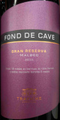 翠碧酒莊豐德凱夫特級珍藏馬爾貝克紅葡萄酒(Trapiche Fond de Cave Gran Reserva Malbec, Mendoza, Argentina)