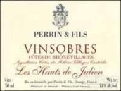 佩蘭酒莊朱利安老藤紅葡萄酒(Perrin & Fils Les Hauts de Julien Vieilles Vignes, Vinsobres, France)