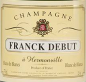 弗蘭克德布特釀白中白極干型香檳(Champagne Franck Debut Cuvee Brut Blanc de Blancs, Champagne, France)