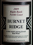 博耐山右岸梅洛-品麗珠混釀干紅葡萄酒(Burnet Ridge Right Bank Merlot-Cabernet Franc,North Coast, USA)