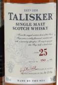 泰斯卡25年蘇格蘭單一麥芽威士忌(Talisker Aged 25 Years Single Malt Scotch Whisky, Isle of Skye, UK)