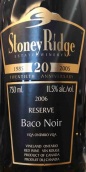 Stoney Ridge Reserve Baco Noir Twentieth Anniversary, Canada