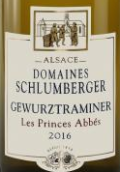 舒伯格酒莊阿貝斯王子瓊瑤漿白葡萄酒(Domaines Schlumberger Gewurztraminer Les Princes Abbes, Alsace, France)