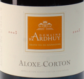 達(dá)哈瑞酒莊（阿羅克斯-科爾登村）干紅葡萄酒(Domaine d'Ardhuy Aloxe-Corton, Cote de Beaune, France)