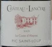 蘭克瑞酒莊科代拉克干紅葡萄酒(Chateau de Lancyre Pic Saint-Loup La Coste d'Aleyrac, Languedoc-Roussillon, France)