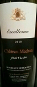 曼紅酒莊卓越混釀干紅葡萄酒(Chateau Madran Bordeaux Cuvee Excellence, Bordeaux, France)