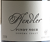 普芬德勒酒莊黑皮諾干紅葡萄酒(Pfendler Vineyards Pinot Noir, Sonoma Coast, USA)