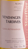 施特夫勒瓊瑤漿晚收甜白葡萄酒(Domaine Stoeffler Gewurztraminer Vendange Tardive, Alsace, France)