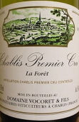 威克赫父子酒莊拉夫樂（夏布利一級園）干白葡萄酒(Domaine Vocoret et Fils La Foret, Chablis Premier Cru, France)