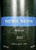 帕杰尼梅洛干紅葡萄酒(Patria Nueva Merlot, Curico Valley, Chile)