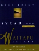 神水暗礁特別珍藏西拉紅葡萄酒(Waitapu Estate Reef Point Special Reserve Syrah, Northland, New Zealand)