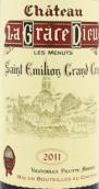 主恩酒莊夢(mèng)娜斯紅葡萄酒(Chateau la Grace Dieu les Menuts, Saint-Emilion Grand Cru, France)