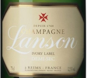 岚颂象牙白标半干型香槟(Champagne Lanson Ivory Label Demi-Sec, Champagne, France)