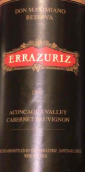 伊拉蘇酒莊馬克西米諾珍藏赤霞珠紅葡萄酒(Errazuriz Don Maximiano Reserva Cabernet Sauvignon, Aconcagua Valley, Chile)