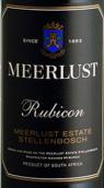 美蕾盧比肯干紅葡萄酒(Meerlust Rubicon, Stellenbosch, South Africa)