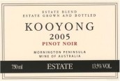 珀翡庫揚黑皮諾紅葡萄酒(Kooyong Estate Pinot Noir, Mornington Peninsula, Australia)