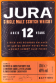 吉拉12年單一麥芽威士忌(Jura Aged 12 Years Single Malt Scotch Whisky, Isle of Jura, UK)