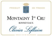 樂弗萊夫酒莊龐納維斯（蒙塔尼一級園）白葡萄酒(Olivier Leflaive Les Bonneveaux, Montagny Premier Cru, France)