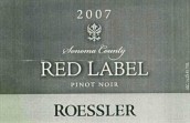 Roessler Red Label Sonoma County Pinot Noir, Sonoma County, USA