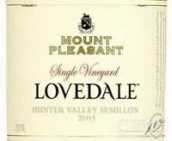 麥克威廉歡樂山單一園勒弗戴爾賽美蓉干白葡萄酒(McWilliam's Mount Pleasant Single Vineyard Lovedale Semillon, Hunter Valley, Australia)