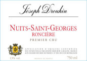 約瑟夫杜魯安羅奇爾（夜圣喬治一級園）紅葡萄酒(Joseph Drouhin Roncieres, Nuits-Saint-Georges Premier Cru, France)