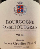 羅伯特·格羅非父子酒莊勃艮第紅葡萄酒(Domaine Robert Groffier Pere & Fils Bourgogne Passetoutgrain, Burgundy, France)