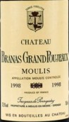 布拉訥格朗寶捷紅葡萄酒(Chateau Branas Grand Poujeaux, Moulis, France)