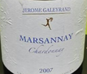 加萊蘭德酒莊馬沙內(nèi)村莊級霞多麗干白葡萄酒(Domaine Jerome Galeyrand Marsannay Chardonnay, Marsannay, France)