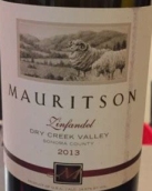 瑪麗臣酒莊仙粉黛干紅葡萄酒(Mauritson Zinfandel, Dry Creek Valley, USA)