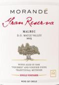 莫任得高級(jí)珍藏馬爾貝克干紅葡萄酒(Morande Gran Reserva Malbec, Maule Valley, Chile)