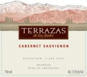 安第斯台阶赤霞珠红葡萄酒(Terrazas de los Andes Cabernet Sauvignon, Mendoza, Argentina)