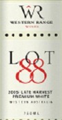 西部山脊88號園系列晚收甜白葡萄酒(Western Range Wines Lot 88 Late Harvest Premium White, Perth Hills, Australia)