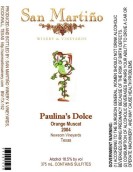 圣馬丁諾寶麗娜朵兒姿甜白葡萄酒(San Martino Winery Paulina's Dolce Dessert, Texas, USA)