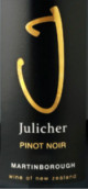 朱利謝酒莊黑皮諾紅葡萄酒(Julicher Pinot Noir, Martinborough, New Zealand)