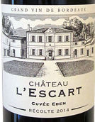 伊思佳伊甸園紅葡萄酒(Chateau L'Escart Cuvee Eden, Bordeaux Superieur, France)