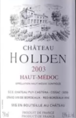 霍頓酒莊紅葡萄酒(Chateau Holden, Haut Medoc, France)